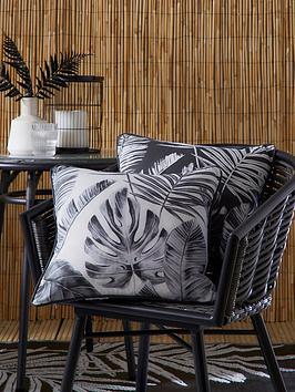 Product photograph of Fusion Tahiti Cushion - Silver from very.co.uk