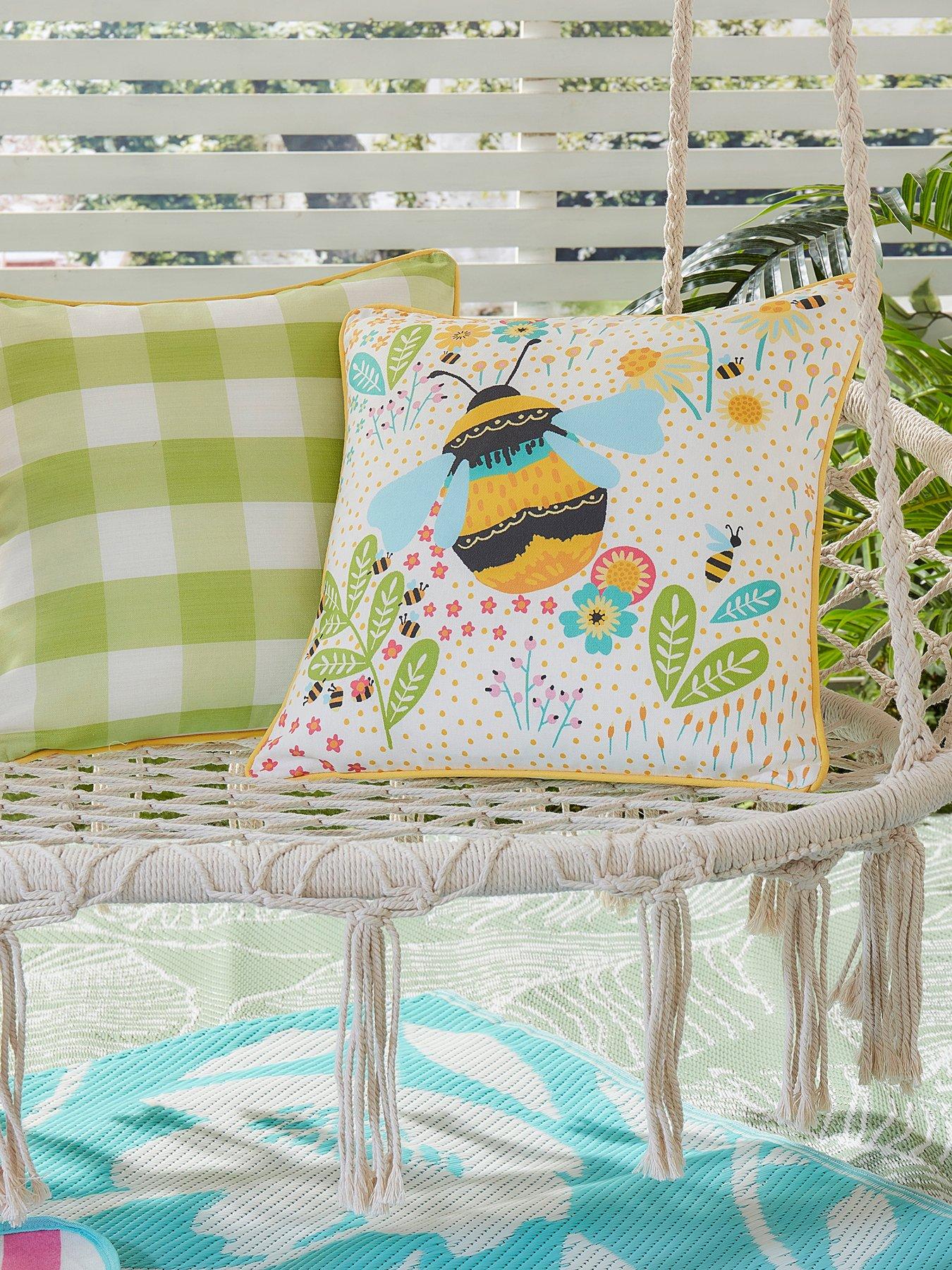Image 1 of 5 of Fusion Buzzy Bee Outdoor Cushion