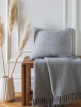 Product photograph of Drift Home Hayden Cushion - Grey from very.co.uk