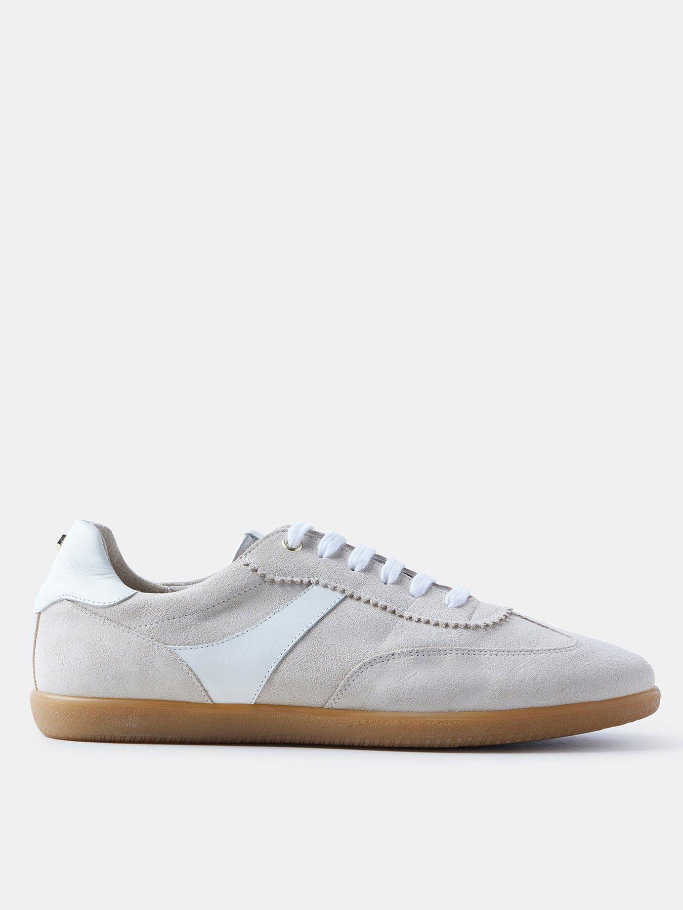 Mint Velvet Ace Neutral Suede Trainers