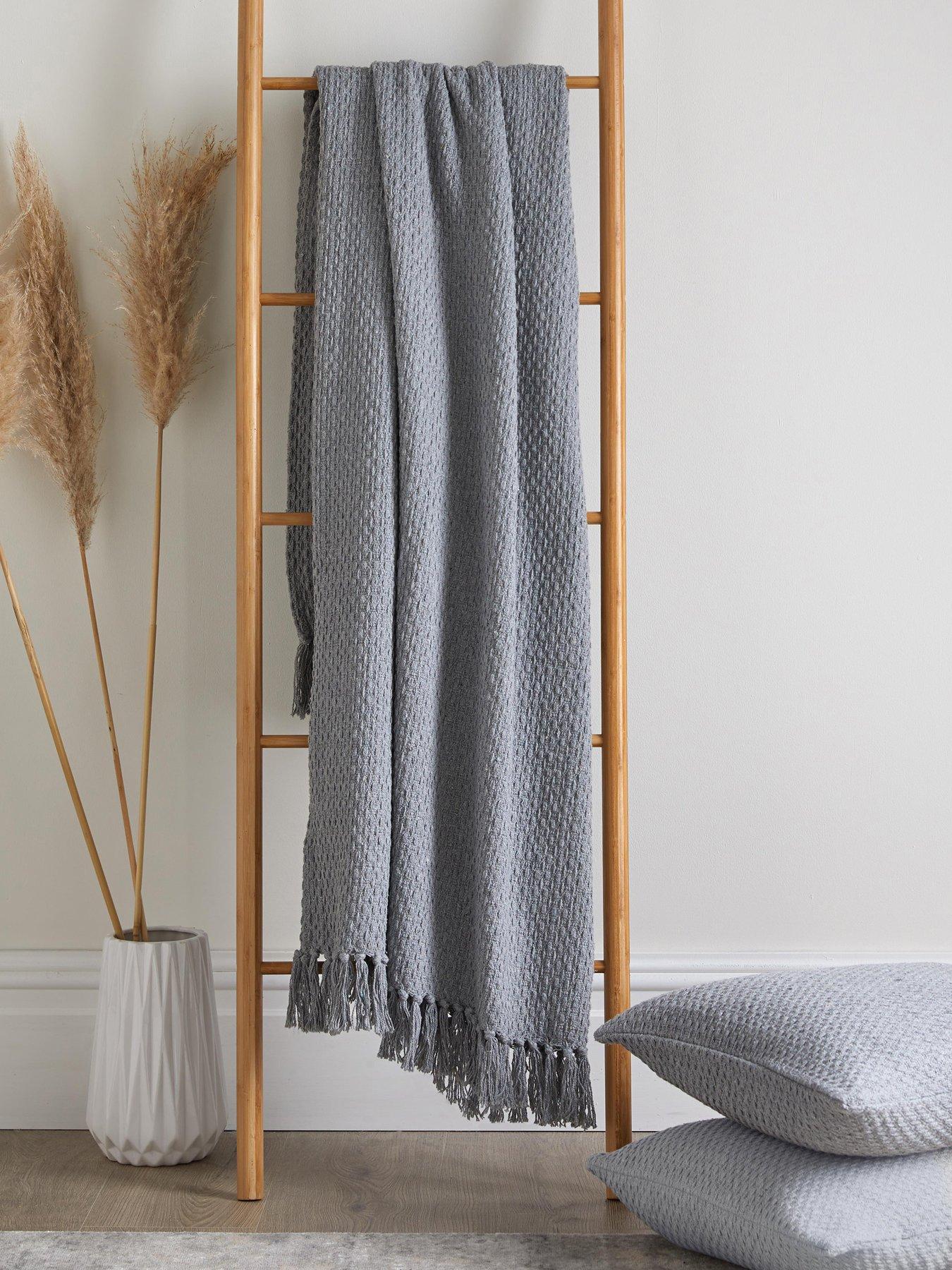 Plaid Coton Ines Crème - Choix de Tailles