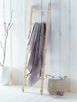 Product photograph of Drift Home Bretton Throw - Mauve from very.co.uk
