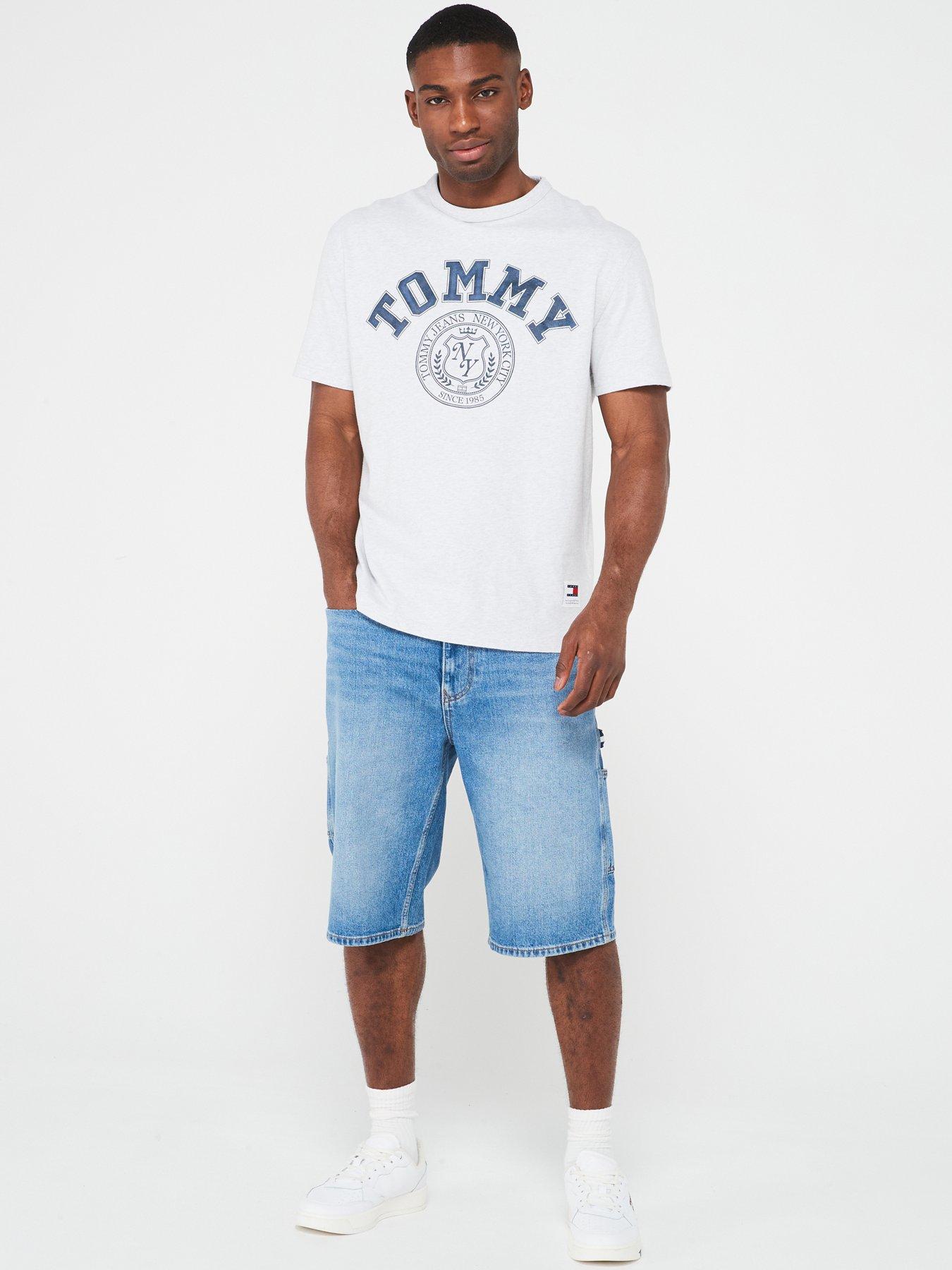Tommy Jeans Skater Carpenter Denim Shorts Stonewash Very.co.uk