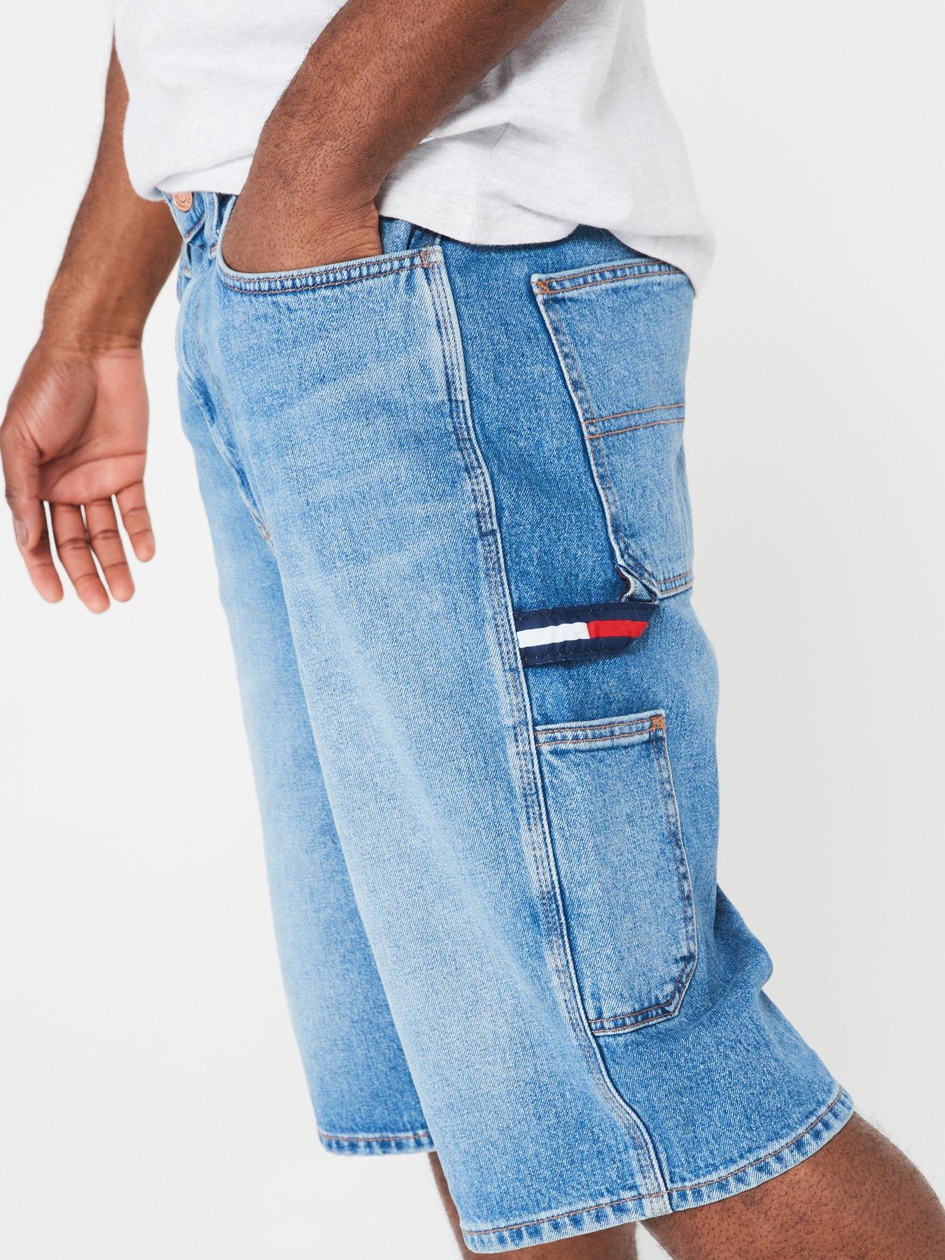 Tommy Jeans Skater Carpenter Denim Shorts Stonewash Very.co.uk