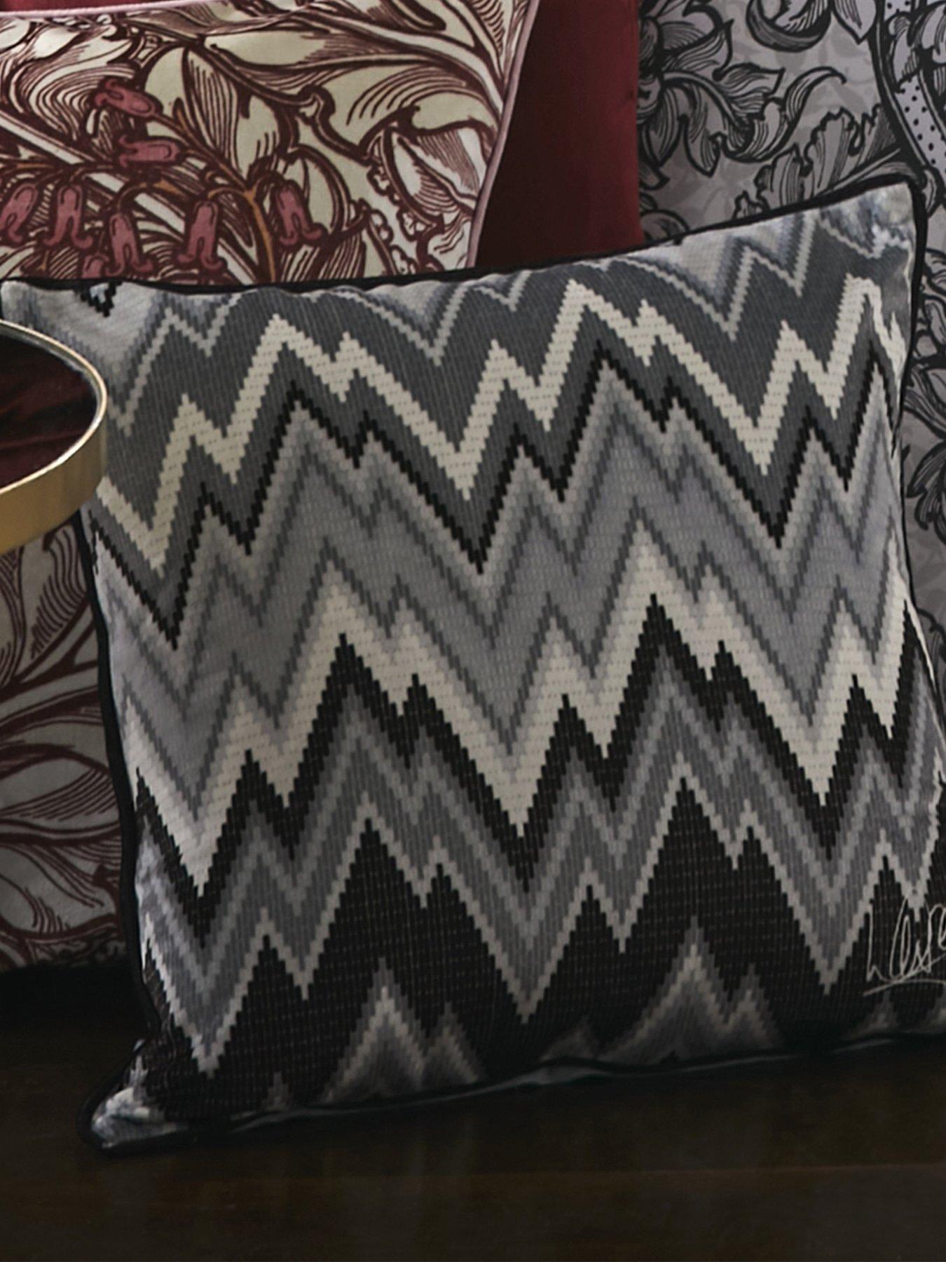 undefined Pants On Fire Cushion - Black & White