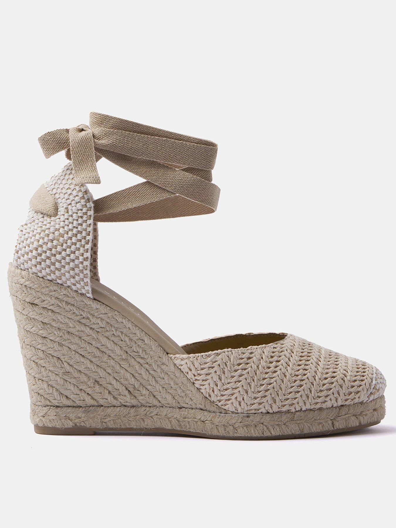 Cream wedge shop shoes uk