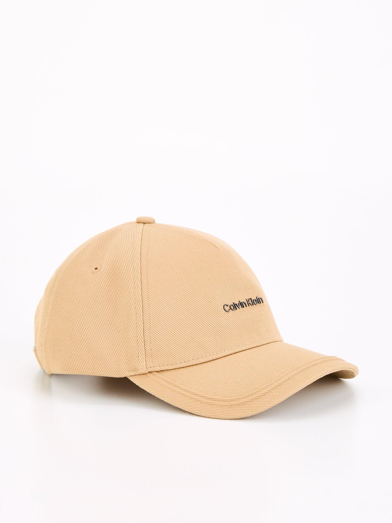 Calvin Klein Ck Nickel Centre Logo Baseball Cap - Beige | Very.co.uk