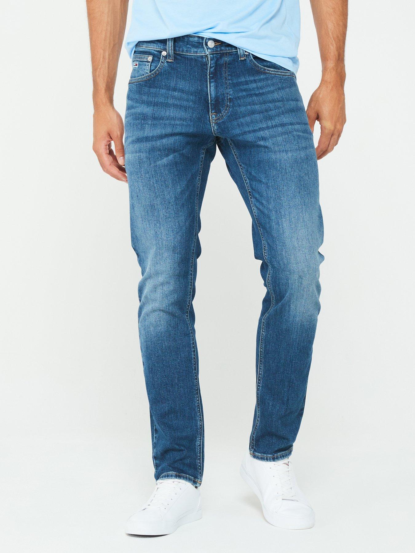 Tommy Jeans Scanton Slim Fit Stretch Jeans - Dark Blue, Dark Blue, Size 30, Length Regular, Men