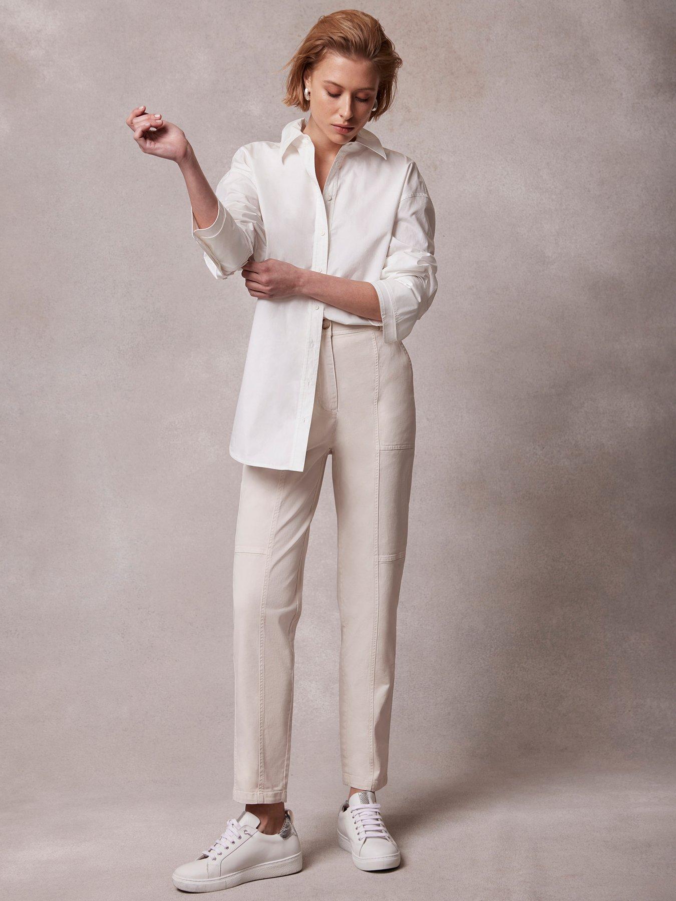 undefined Stone Cotton Blend Chinos