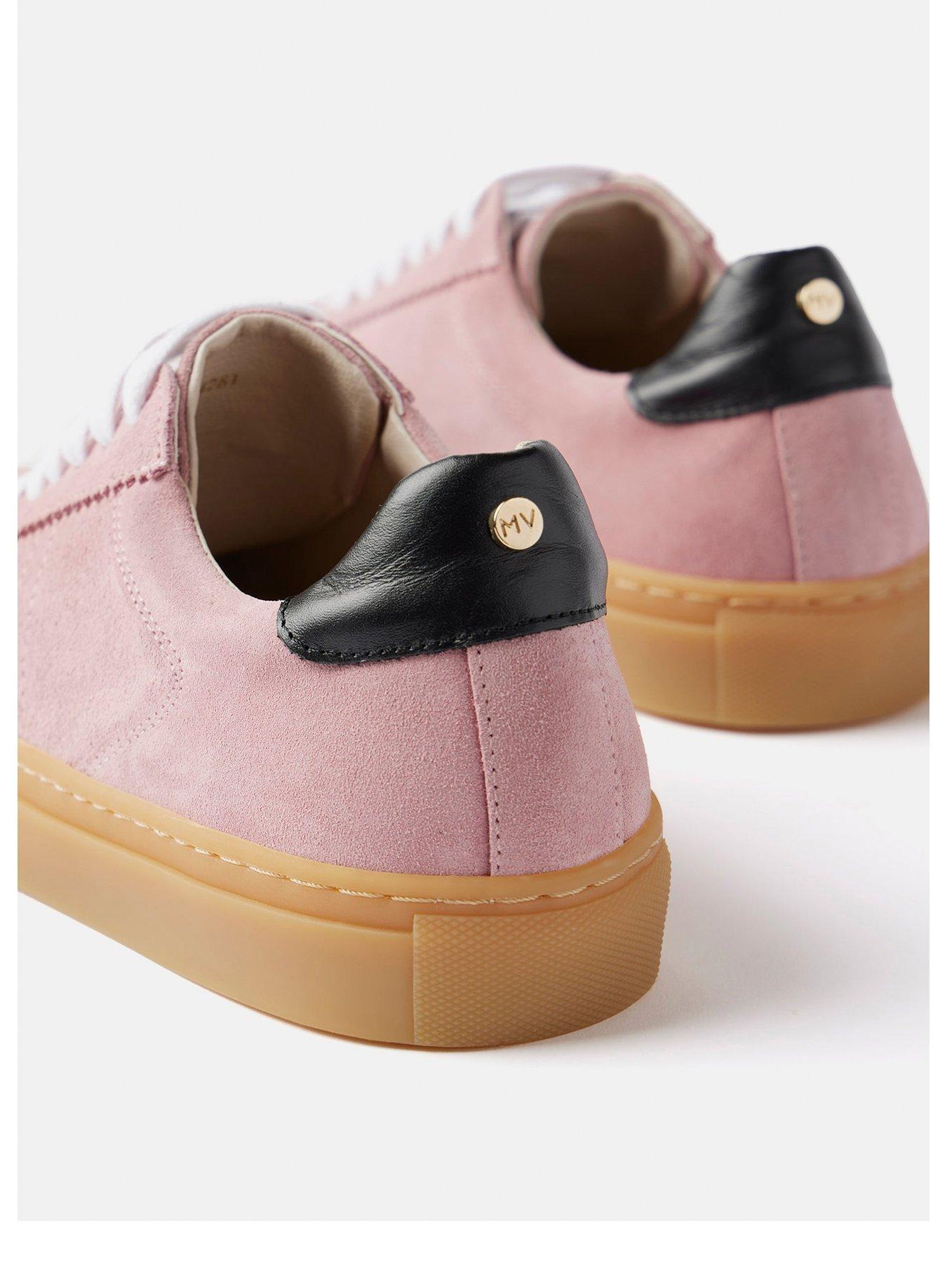 Mint Velvet Cici Pink Suede Trainers Very
