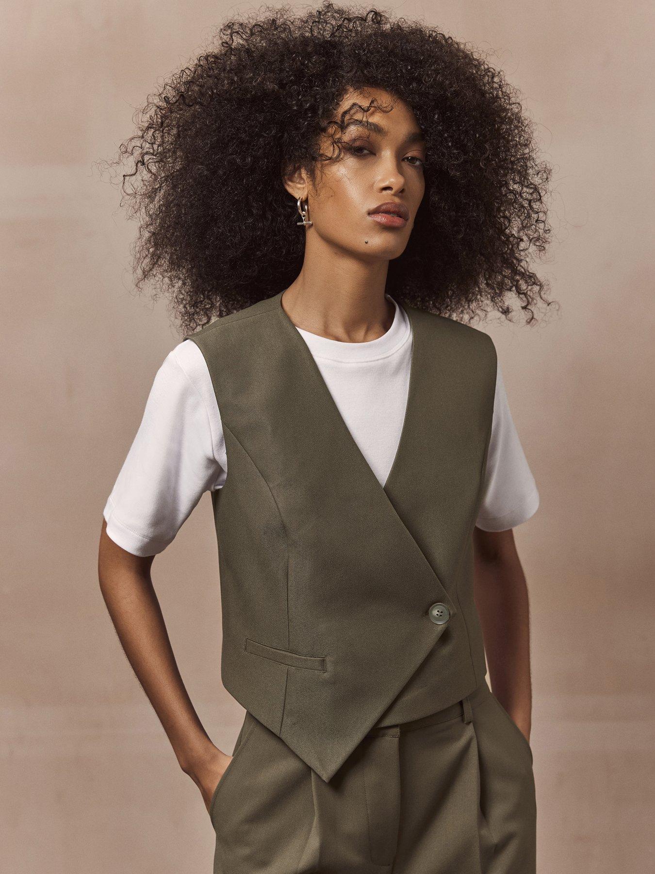 Asymmetric waistcoat hot sale
