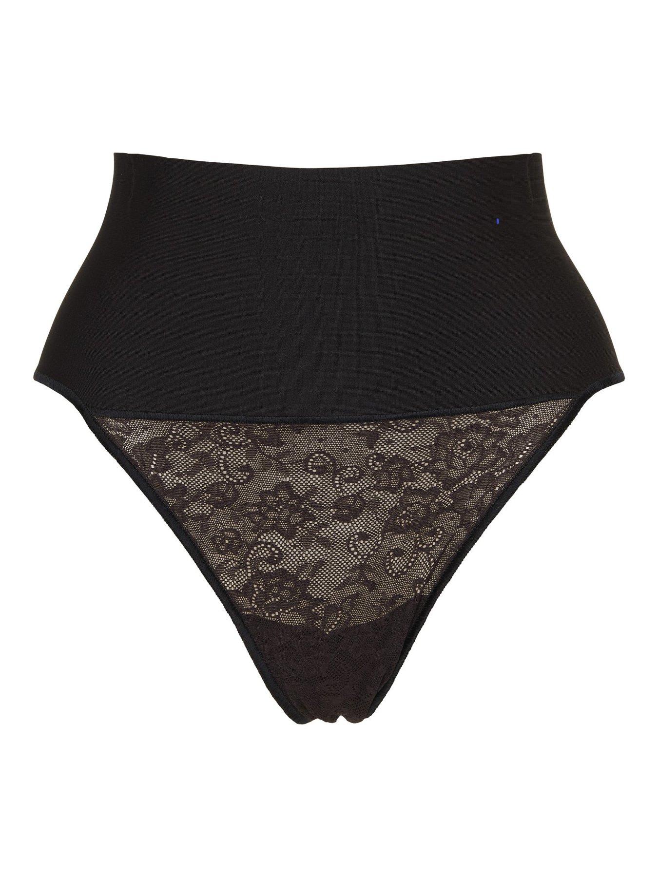 Image 3 of 4 of Maidenform Tame Your Tummy Shaping Thong - Black