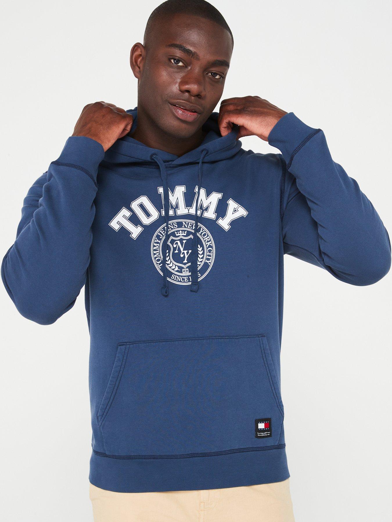 Tommy Jeans Regular Fit Washed Prep Explorer Hoodie Navy Very