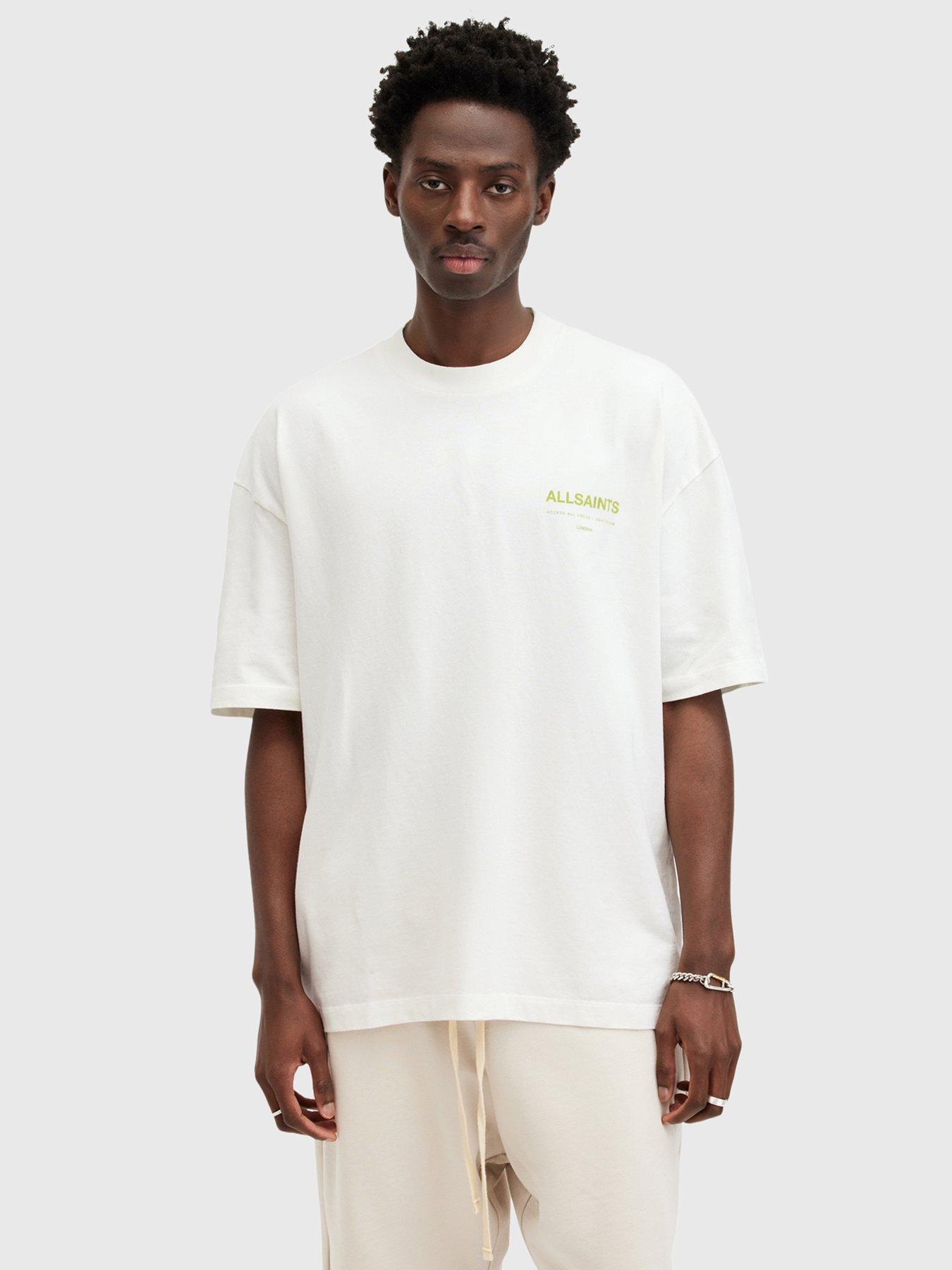 AllSaints Access Short Sleeve Back Print T-shirt - White | Very.co.uk