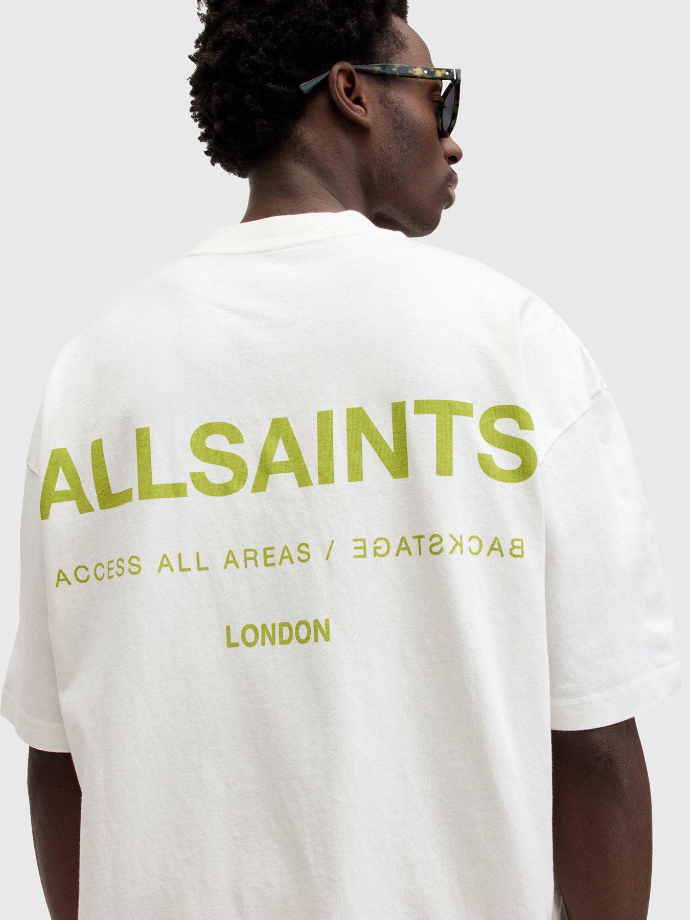 AllSaints Access Short Sleeve Back Print T-shirt - White | Very.co.uk