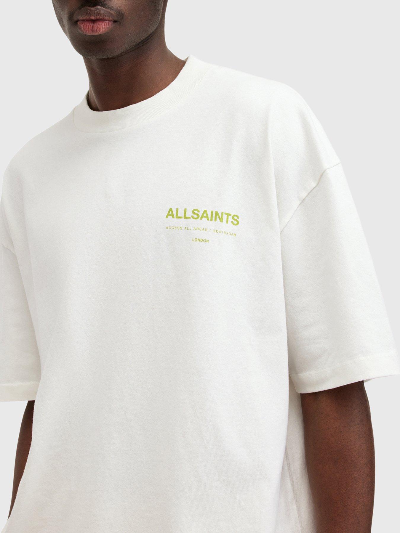 AllSaints Access Short Sleeve Back Print T-shirt - White | Very.co.uk