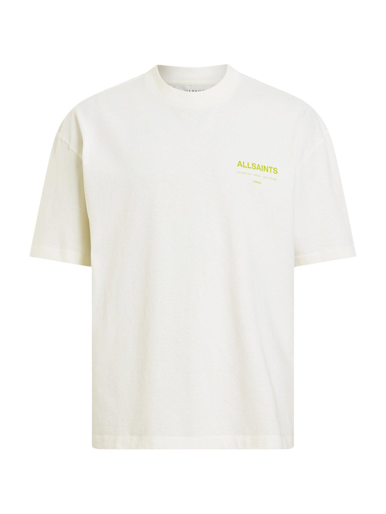 AllSaints Access Short Sleeve Back Print T-shirt - White | Very.co.uk