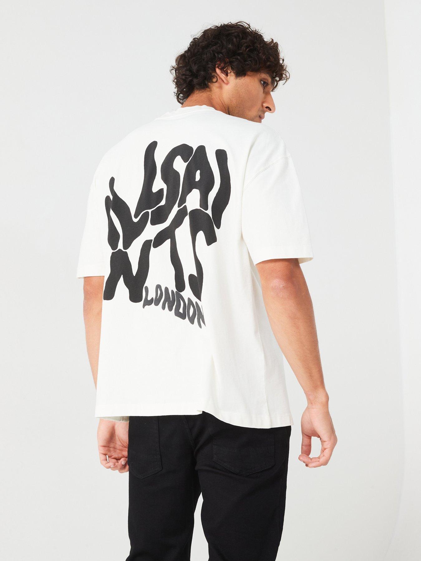 AllSaints Orlando Back Print T-shirt - White | Very.co.uk