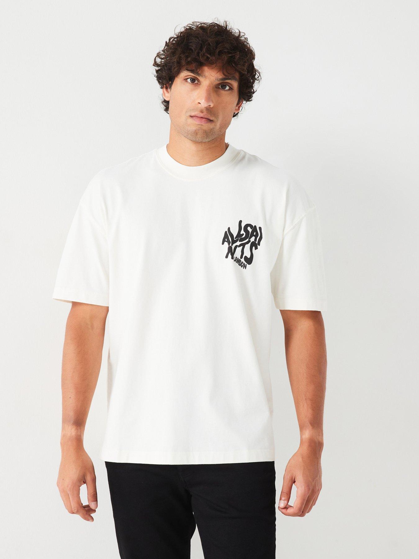 AllSaints Orlando Back Print T-shirt - White | Very.co.uk