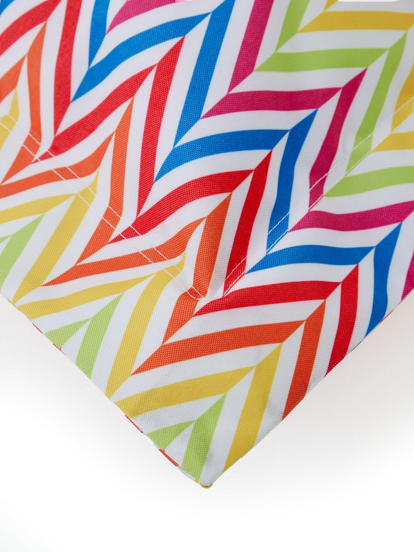 Image 4 of 4 of KAIKOO Indoor/Outdoor Extra Large Floor Cushion &ndash; Chevron Print