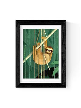 Product photograph of East End Prints Sloth By Dieter Braun Wall Art - Un-framed from very.co.uk