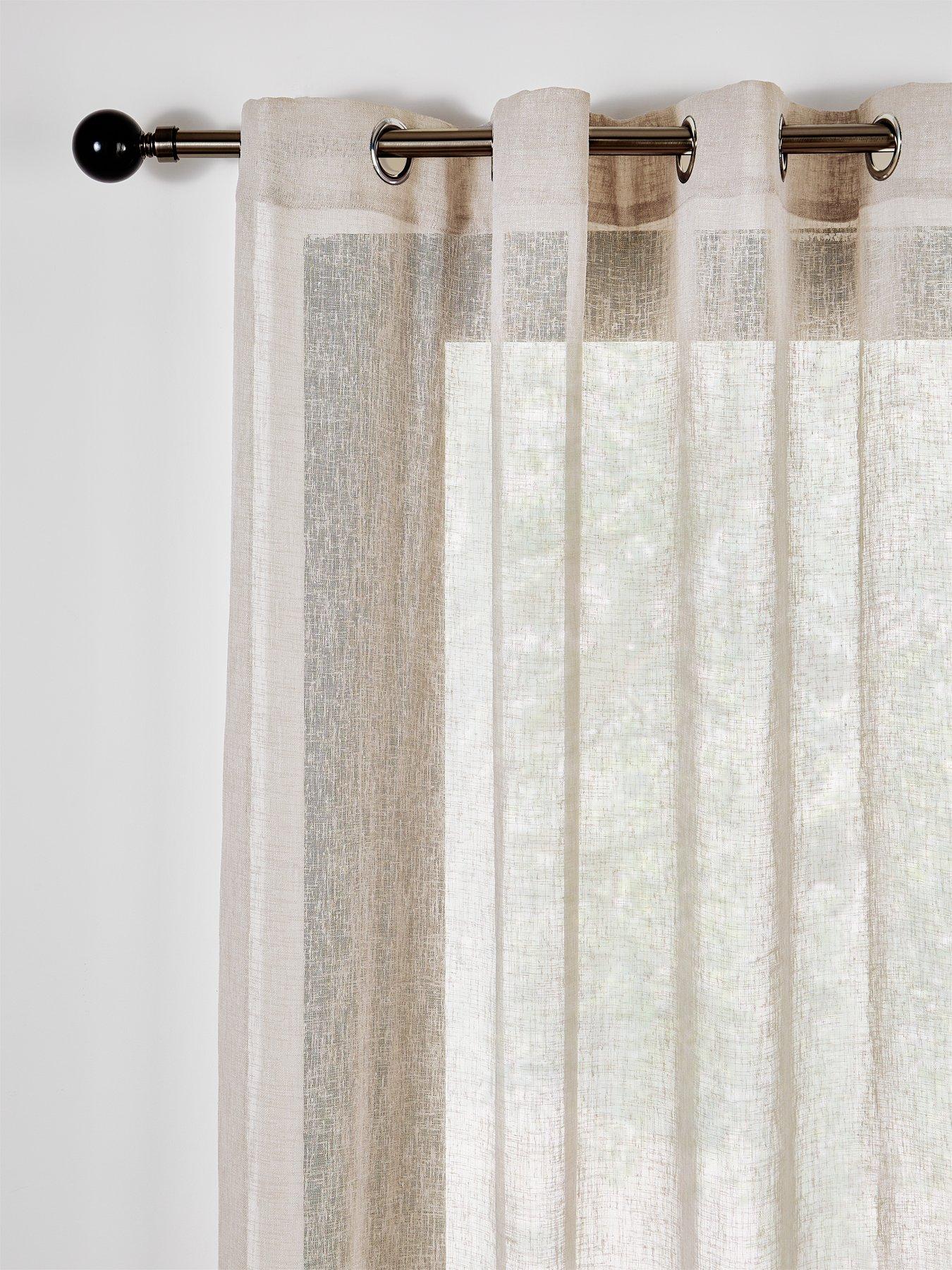 Image 2 of 3 of The Very Collection Kos Textured Voile Panel Pair