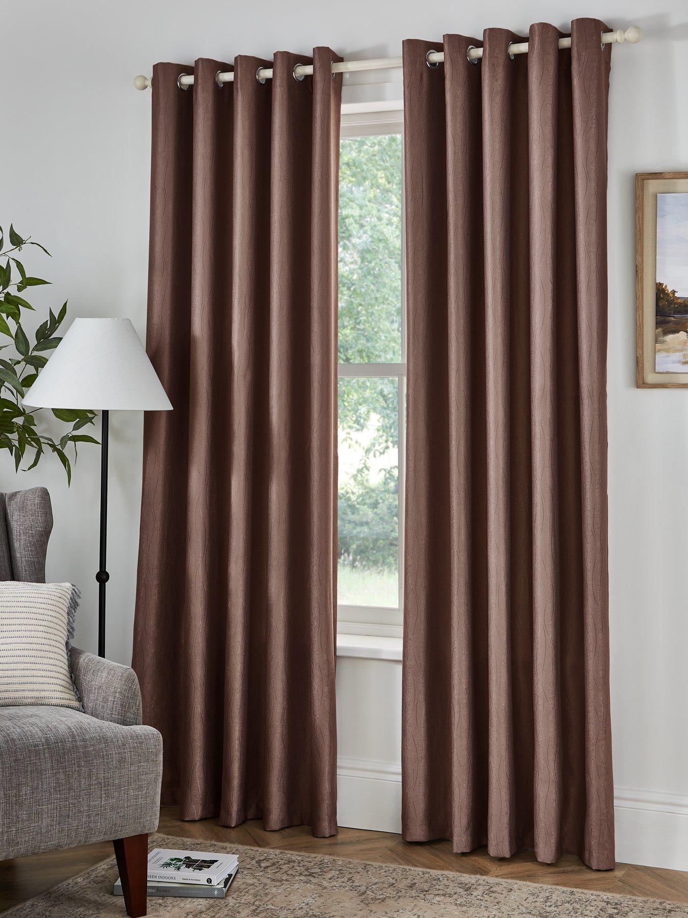 Product photograph of Very Home Epsom Thermal Dim Out Eyelet Curtains from very.co.uk