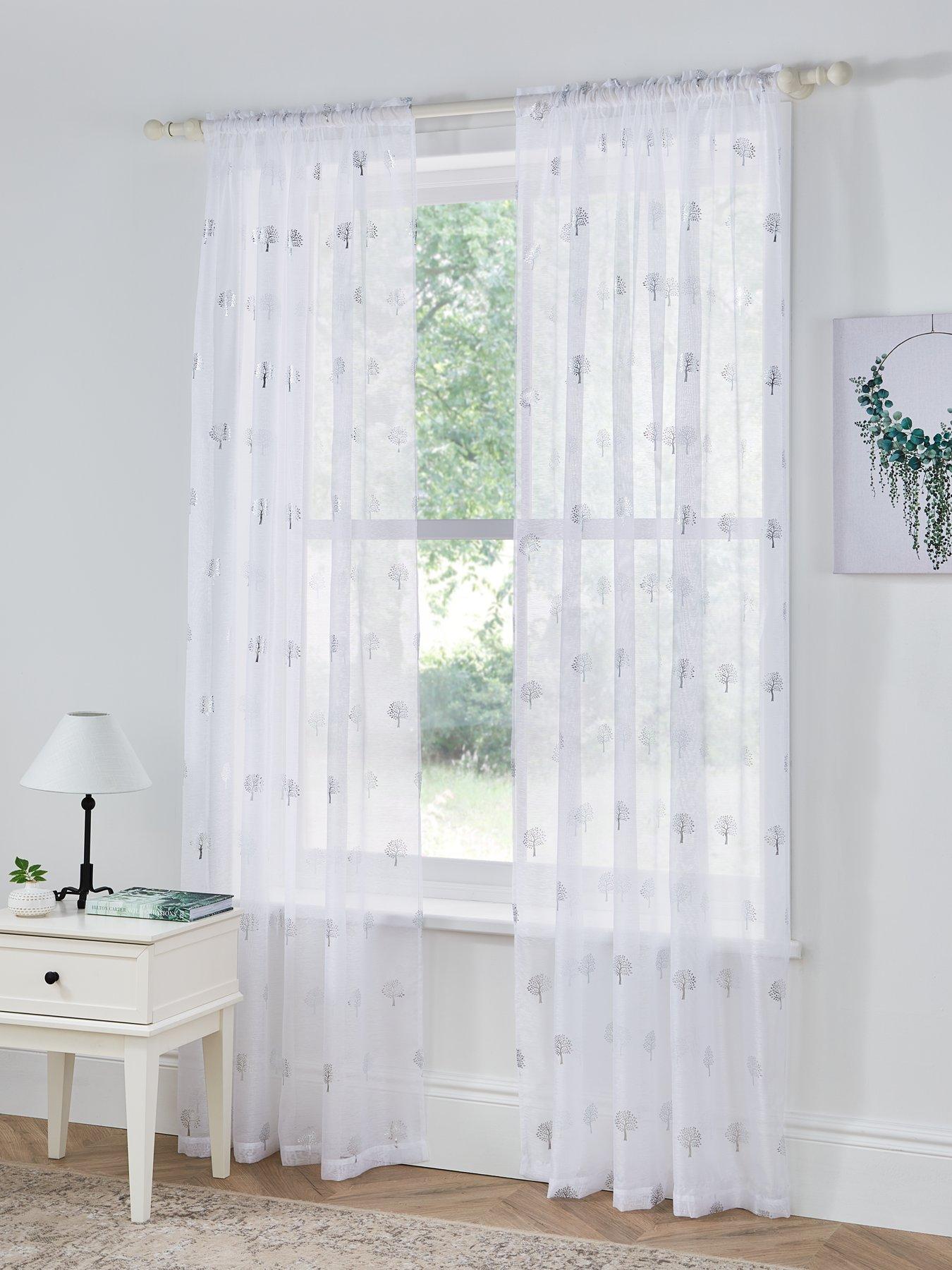 undefined Linden Slot Top Voile Curtains