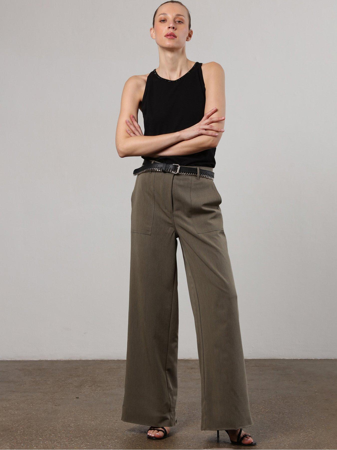 Religion Vision Carpenter Cargo Trouser With Patch Pockets - Taupe