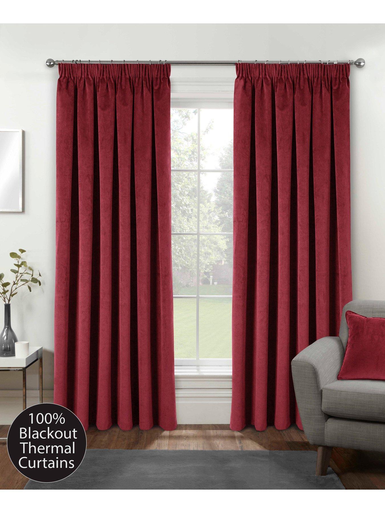 Home & Garden | 229x183 cm | Ready Made Curtains | Red | Very