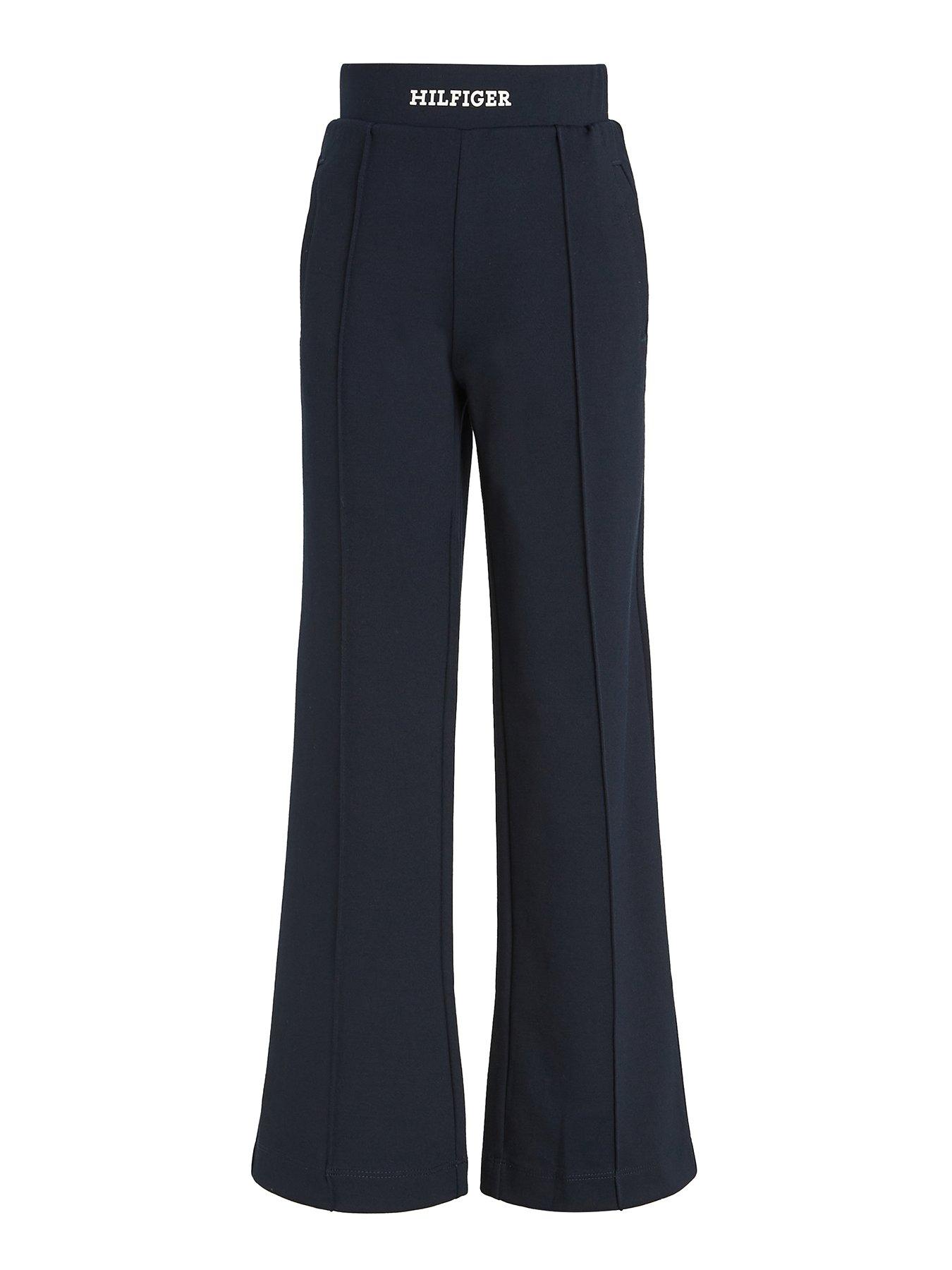 undefined Girls Monotype Punto Wide Pant - Navy