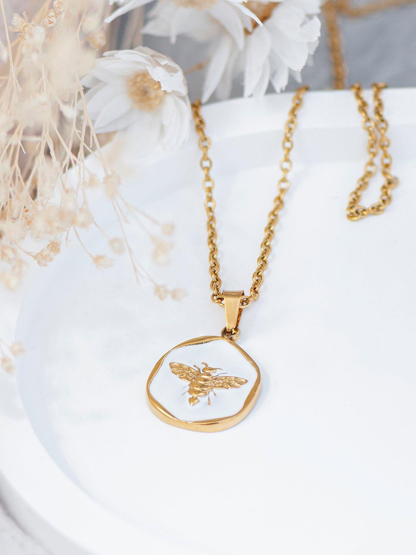 Image 2 of 7 of Treat Republic Personalised Honey Bee Pendant and Necklace