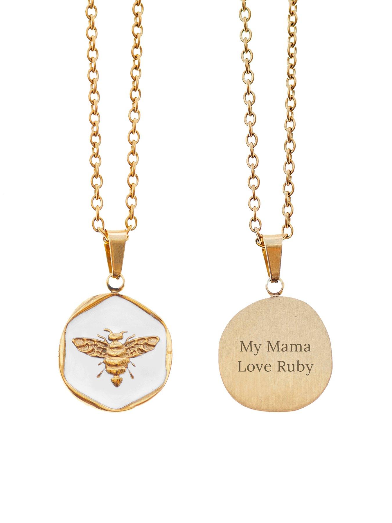 Image 7 of 7 of Treat Republic Personalised Honey Bee Pendant and Necklace