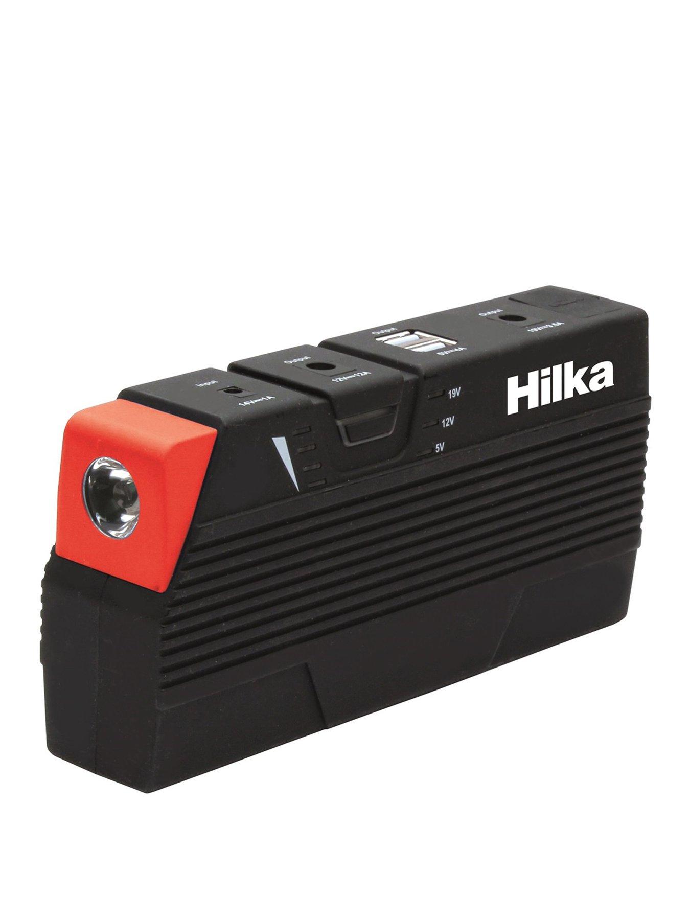 Product photograph of Hilka Tools 600 Amp Jump Starter Power Bank from very.co.uk