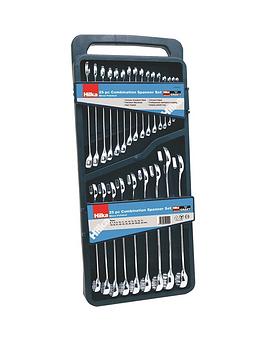 Product photograph of Hilka Tools 25 Pce Combination Spanner Set Metric from very.co.uk