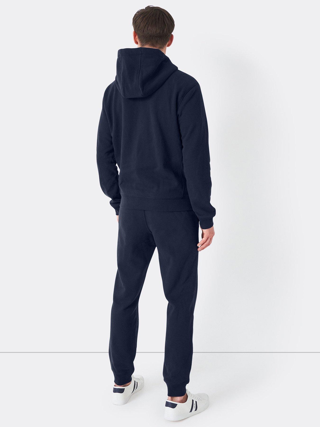 Image 2 of 4 of Crew Clothing Crossed Oars Zip Through Hoodie - Navy