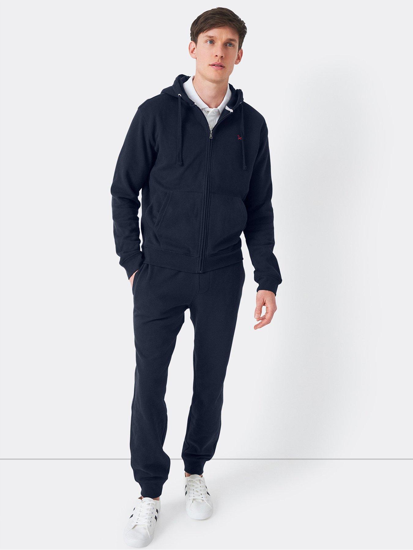 Image 3 of 4 of Crew Clothing Crossed Oars Zip Through Hoodie - Navy