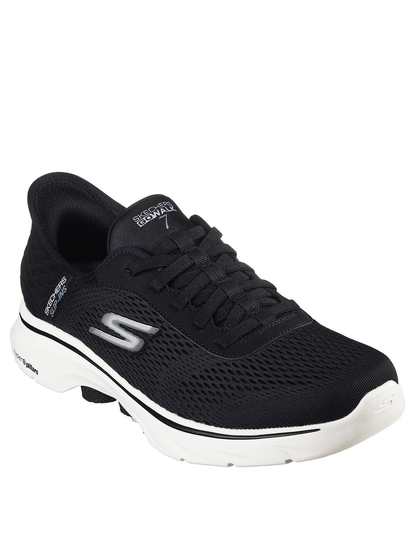 Slip Ins Go Walk 7 Bungee Closure Trainers Black And White