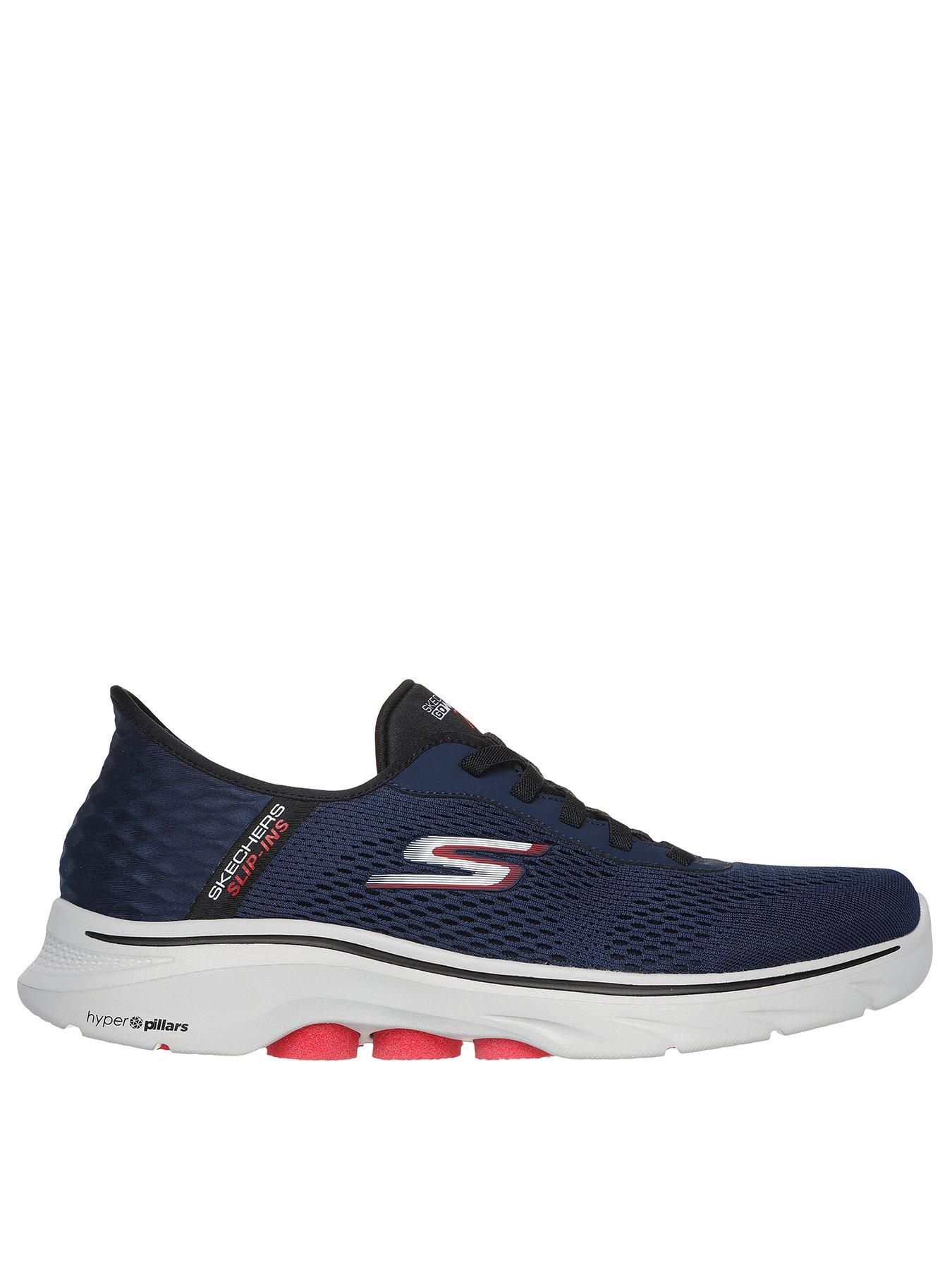 Slip Ins Go Walk 7 Bungee Closure Trainers Navy And Red