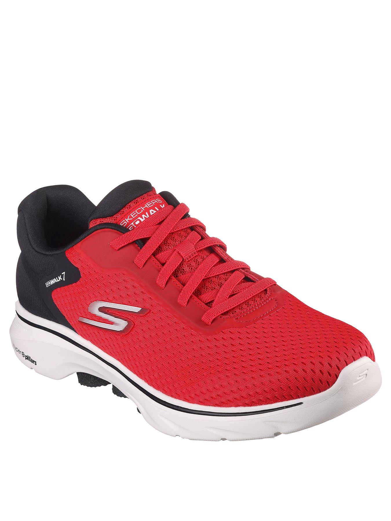 Skechers go walk mens red on sale