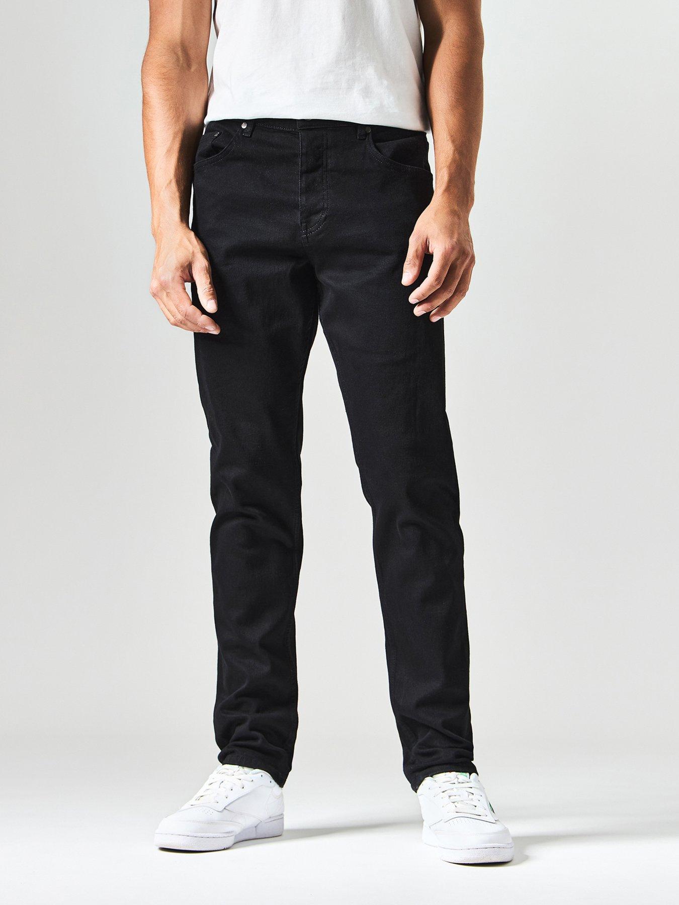 Image 1 of 6 of Weekend Offender Tapered Fit Jeans - Black