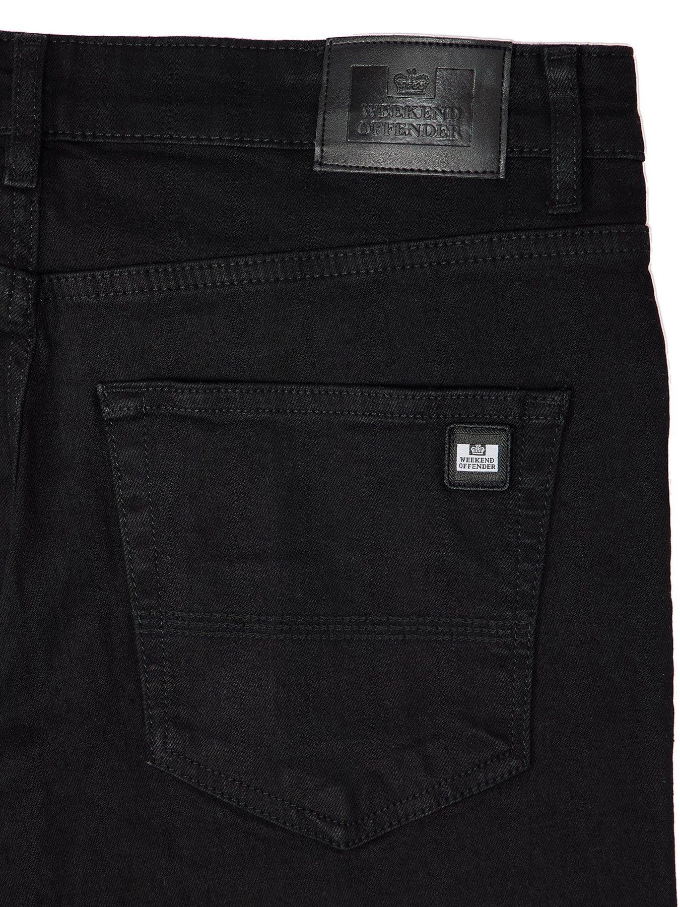Image 5 of 6 of Weekend Offender Tapered Fit Jeans - Black