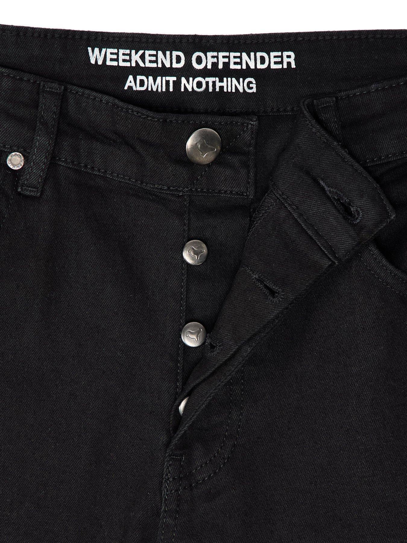 Image 6 of 6 of Weekend Offender Tapered Fit Jeans - Black
