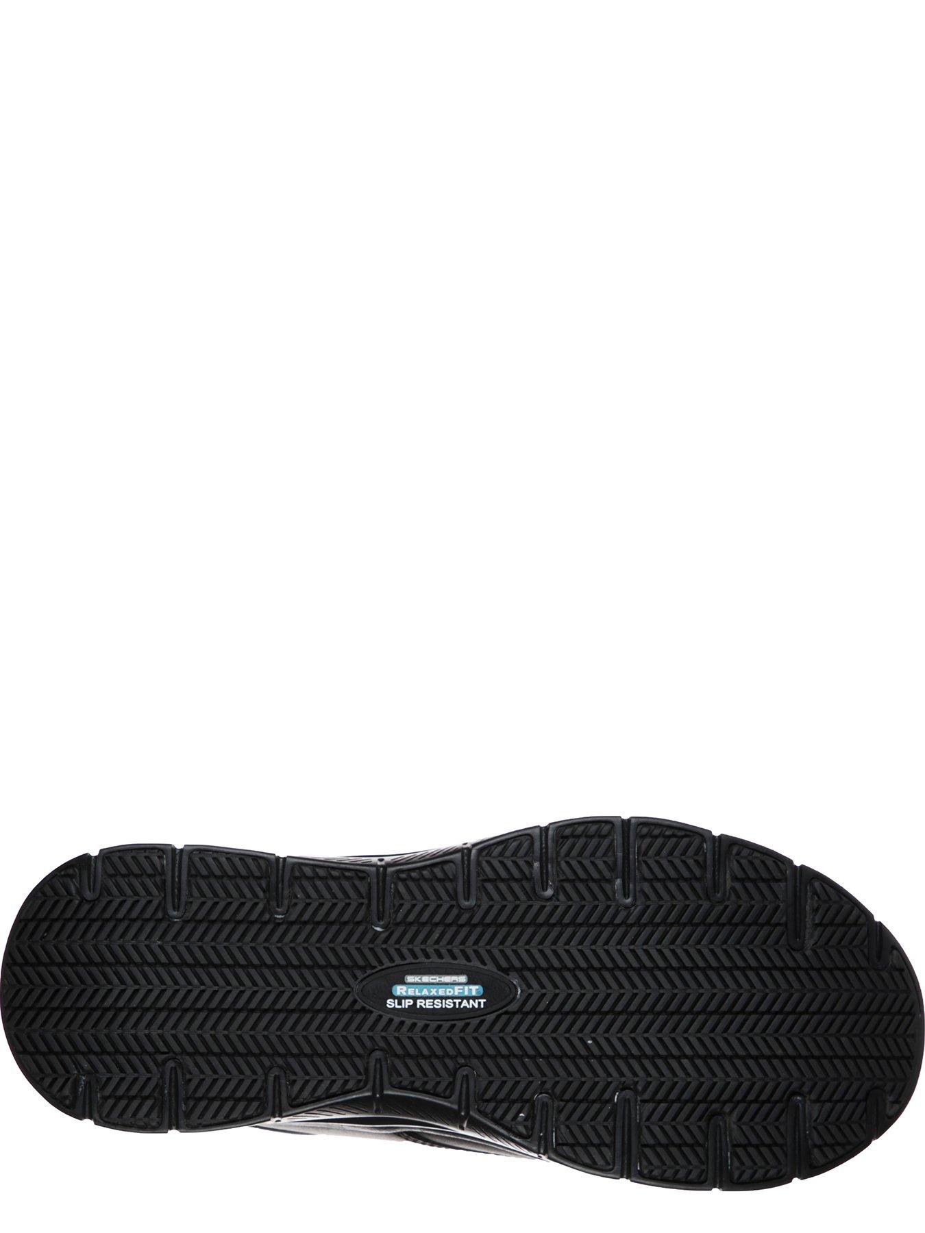 Image 4 of 5 of Skechers Work Relaxed Fit Flex Advantage Slip Resistant Trainers - Black