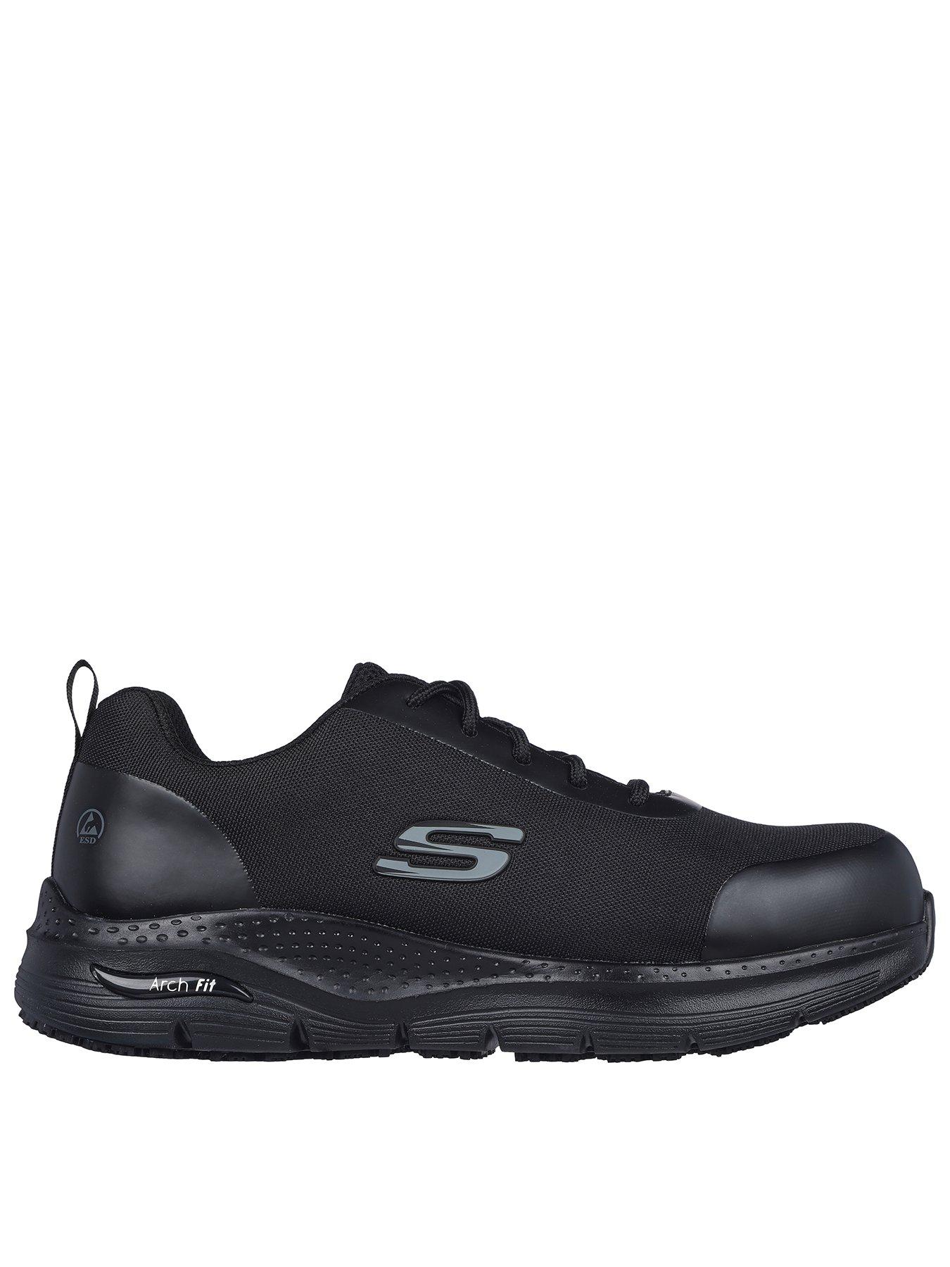 undefined Work Arch Fit Slip Resistant Ringstap Trainers - Black