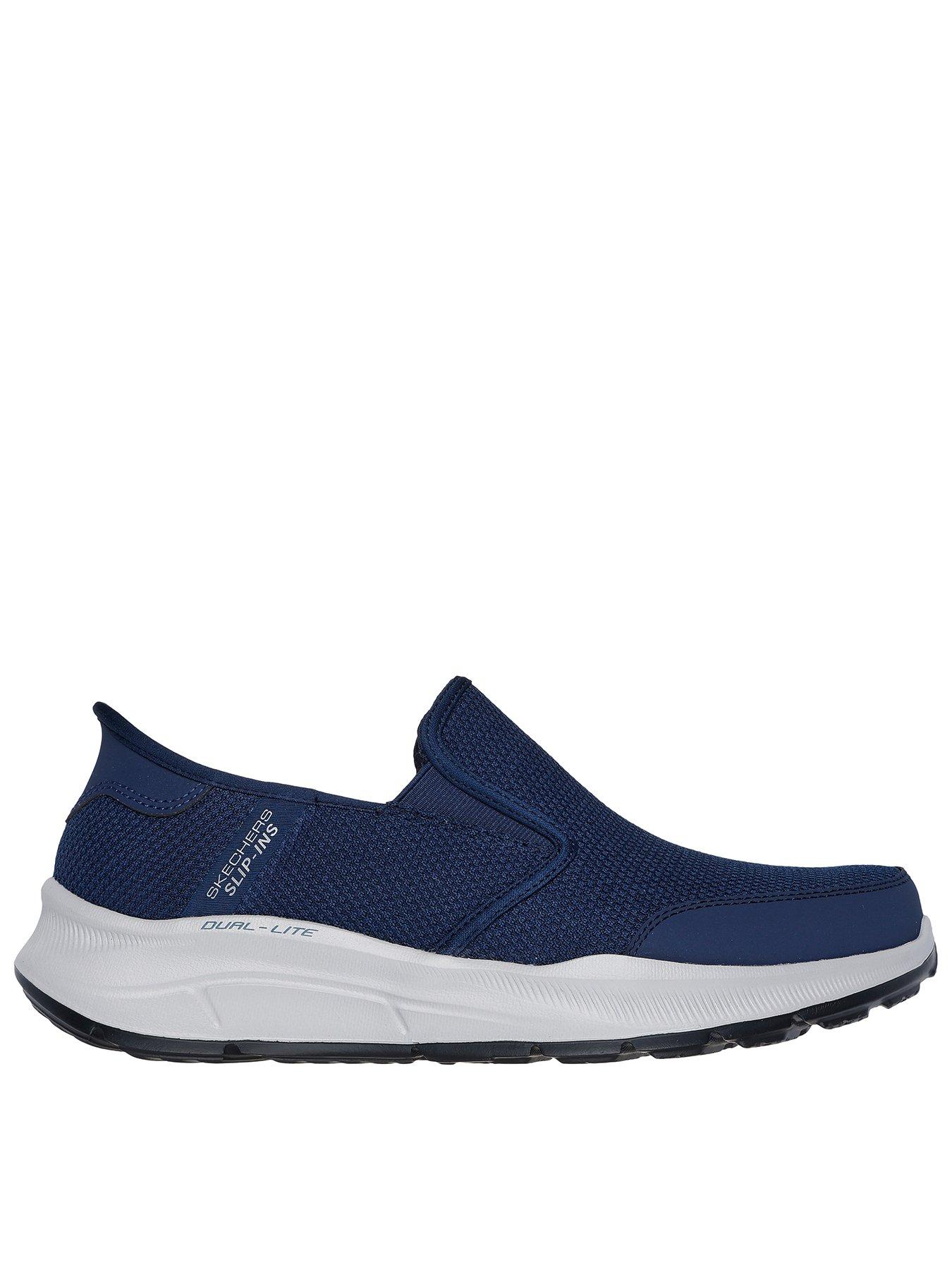 Image 1 of 5 of Skechers Slip-Ins Equalizer Relaxed Fit Trainers - Navy Mesh