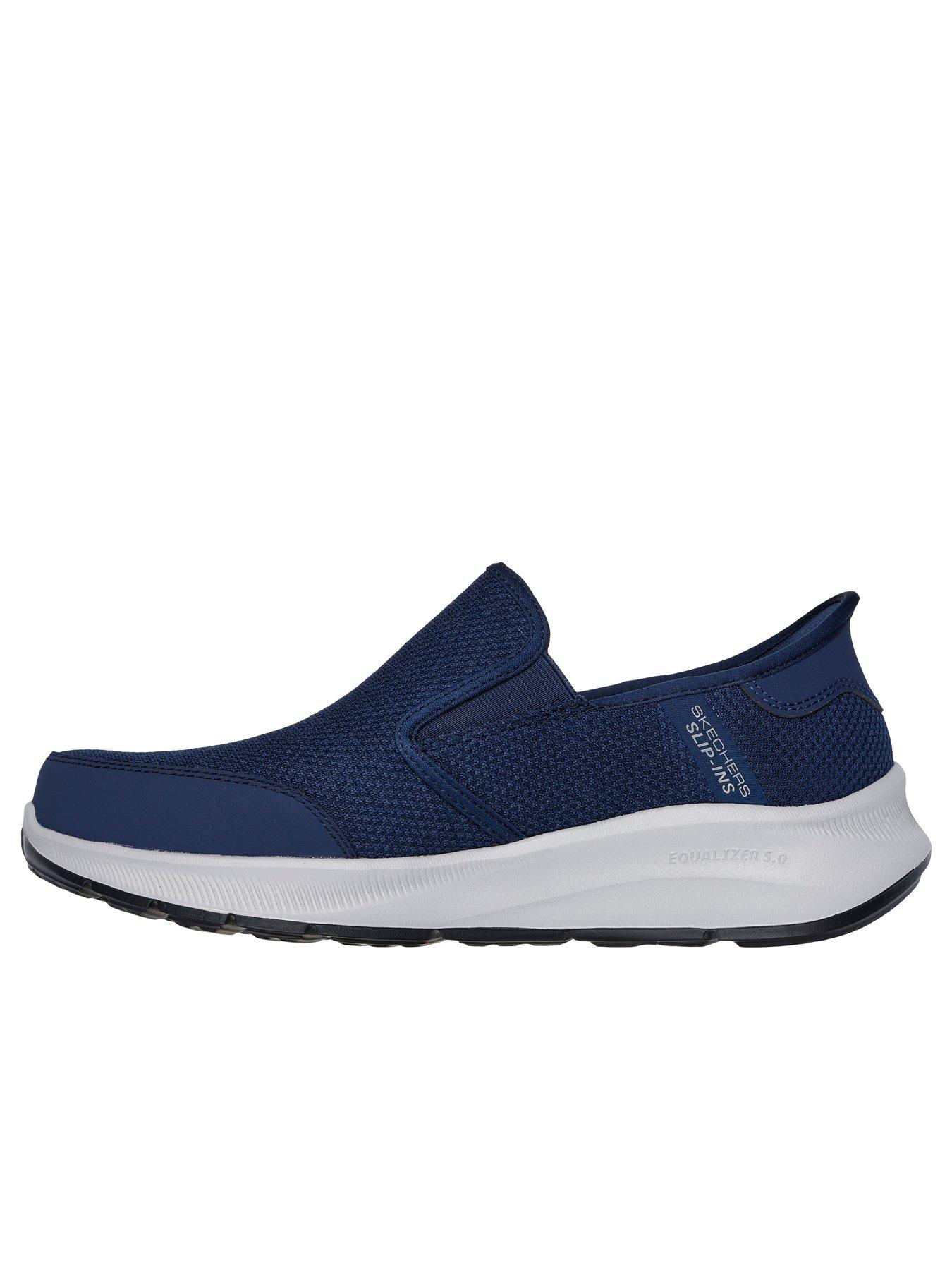 Image 5 of 5 of Skechers Slip-Ins Equalizer Relaxed Fit Trainers - Navy Mesh