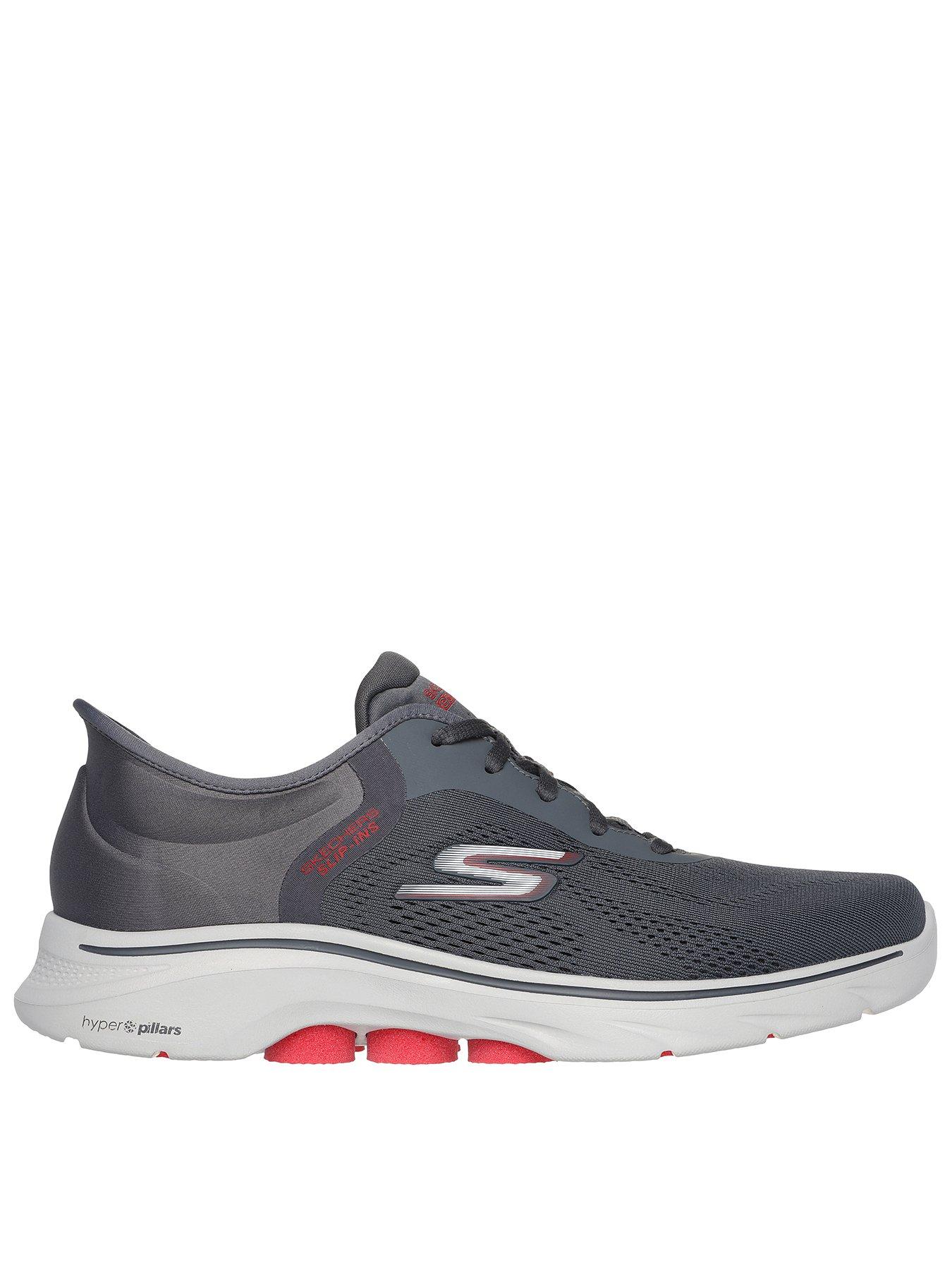 Skechers Slip Ins Go Walk 7 Bungee Closure Trainers Navy And Red Very