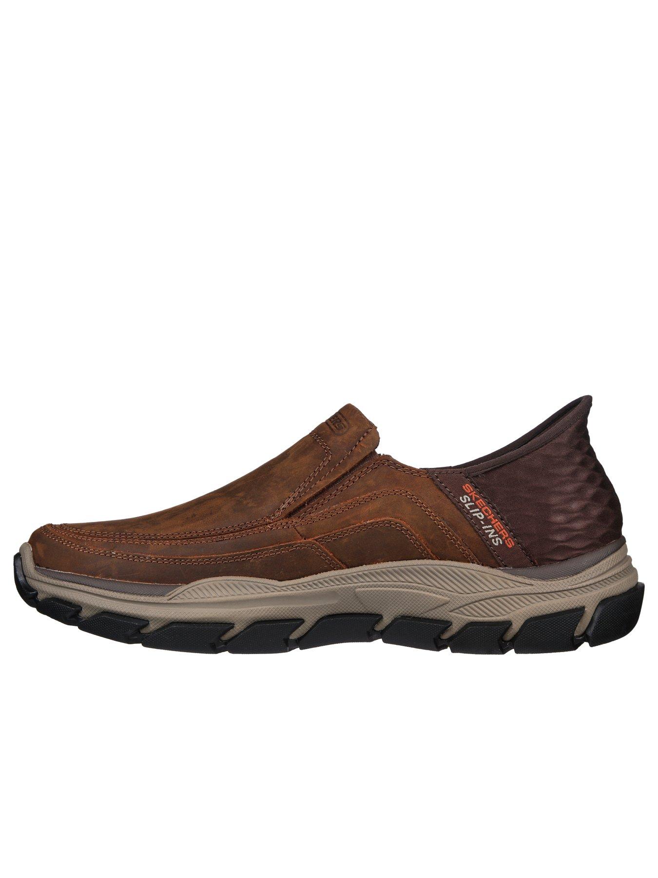 Image 5 of 5 of Skechers Respected Slip-Ins Casual Slip On Shoes - Dark Brown Leather