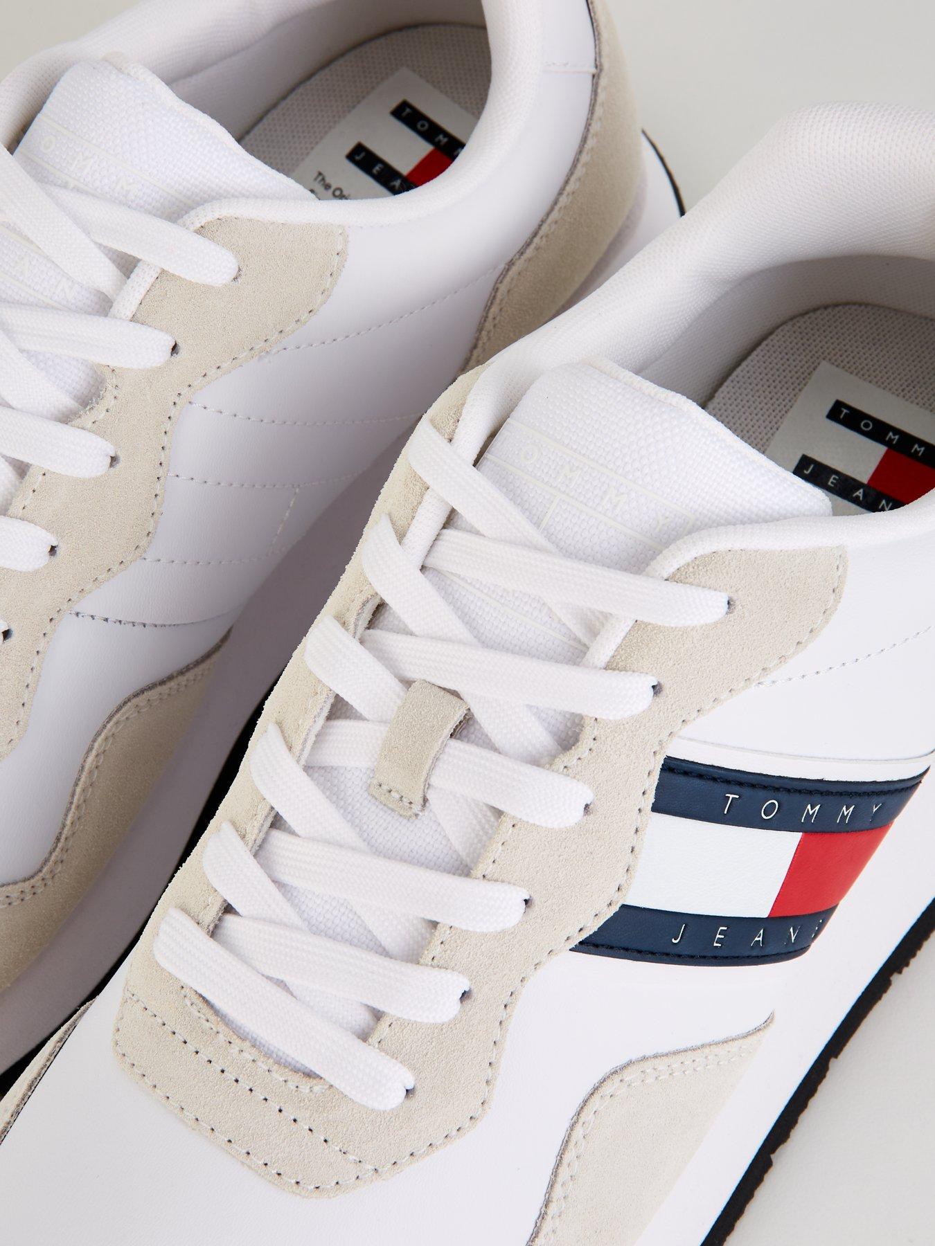Image 6 of 7 of Tommy Jeans Flag Stripe Modern Runners - White